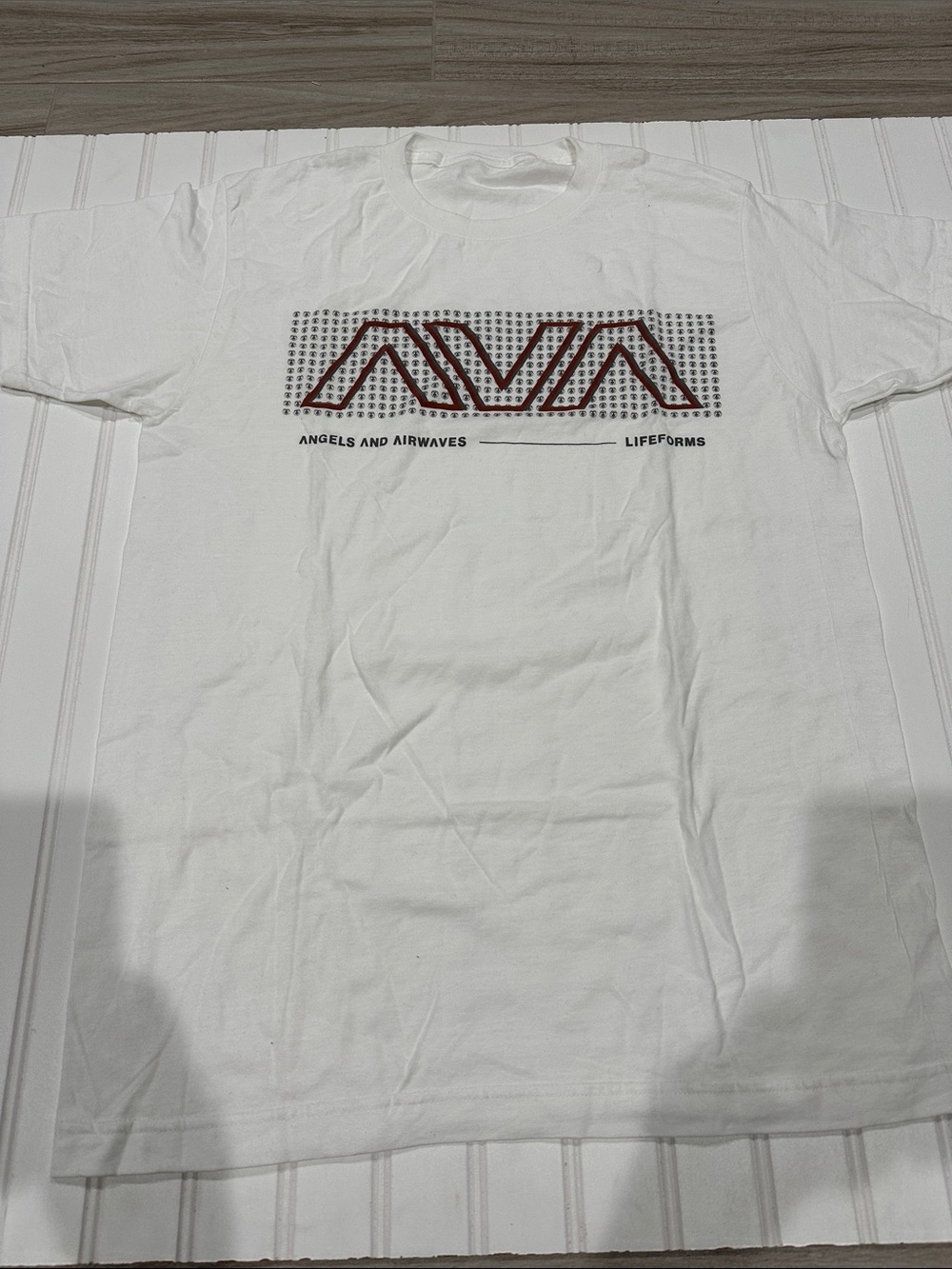 Angels and Airwaves White Logo Graphic T-Shirt, , large